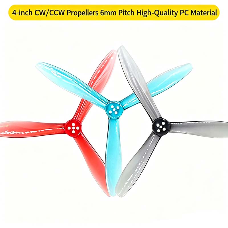Drone Racing Propeller - TMOTOR T4944 Baling-Baling 4-Blade 4-Inci Maju/Mundur