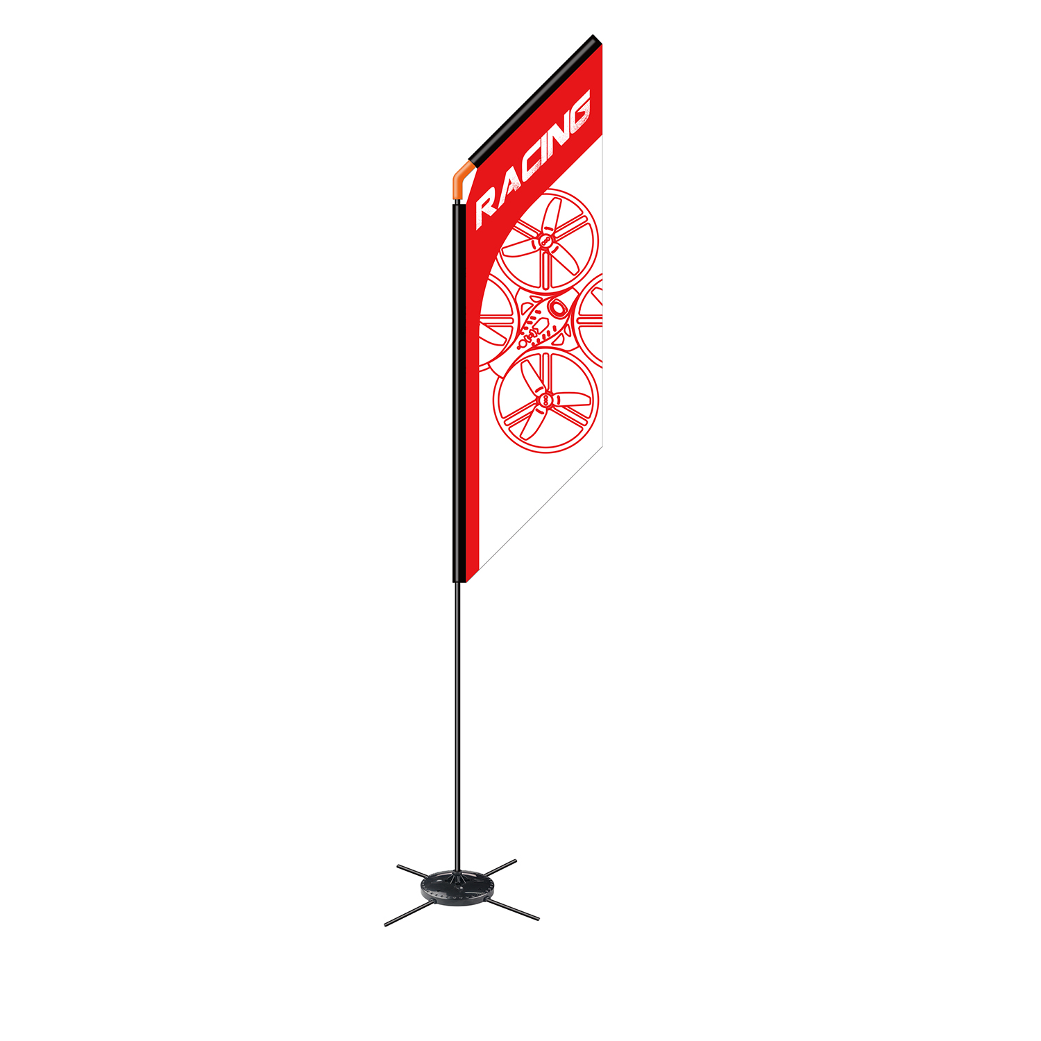 Drone FPV Racer Flag 560mm Qua - Drone Racing Flag ulasan dan harga